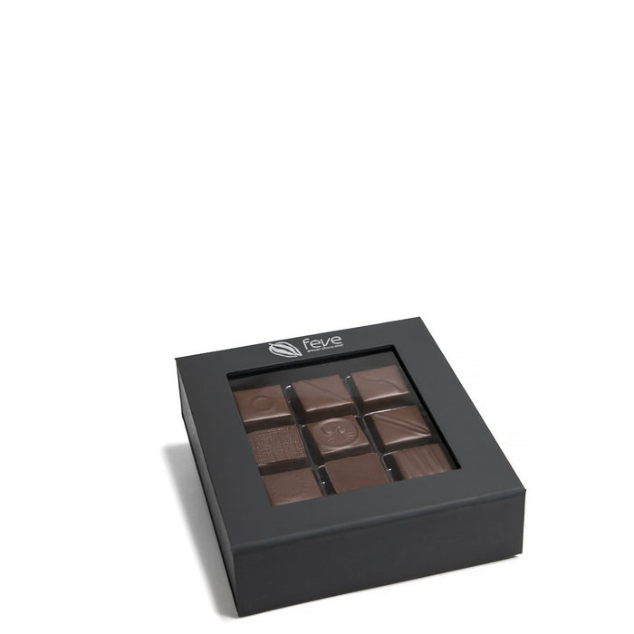 9 piece Feve Single Origin Dark Chocolate Truffles